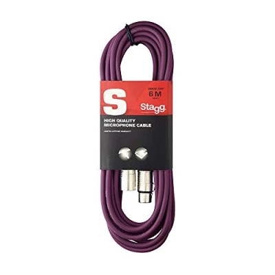 Afbeelding van Stagg SMC6 CPP 6 m XLR naar microfoonkabel paars