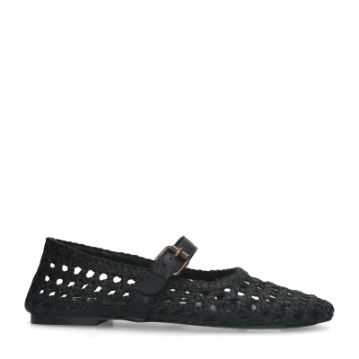 Afbeelding van Sacha Ballerina&#039;s met enkelbandjes, Dames, Maat: 39, Black Schoenen