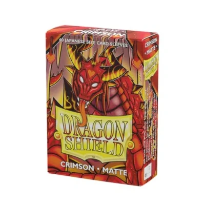Afbeelding van Dragon Shield Card Sleeves: Japanese Matte Crimson (59x86mm) 60 stuks