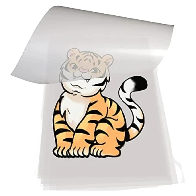 Afbeelding van Barabesty DTF Film 100 Sheets A4 PET Heat Papier voor DIY Direct op T Shirts.Sokken, Tassen, 8,3 &quot;x 11,7 cm