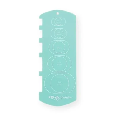 Afbeelding van Craftelier Sjabloon voor projecten het binden van ringen en spiralen Handige eenvoudig te bedienen handleiding professionele afwerkingsbindingen Turquoise Grootte ca. 20,5 x 8 cm