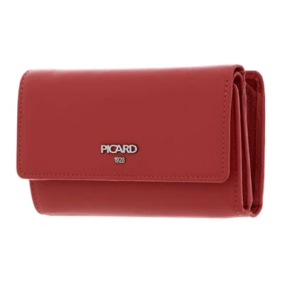 Afbeelding van PICARD Leren Portemonnee Bingo Flap Wallet Melon Koraalrood