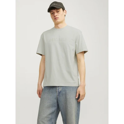 Afbeelding van Jack &amp; Jones Jorfrederiksberg TEE CREW NECK NOOS Tshirt print, Heren, Maat: Medium, Mineral gray