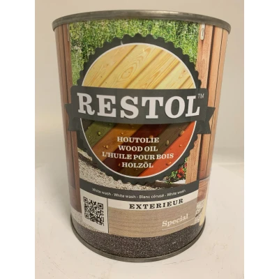 Afbeelding van Restol Houtolie Zijdeglans White Wash 1 liter