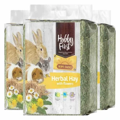 Afbeelding van 3x HobbyFirst Hope Farms Herbal Hay Bloemen 1 kg