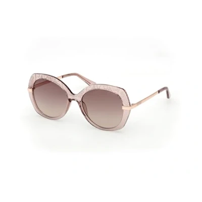 Afbeelding van Guess Zonnebril, Dames, Maat: 55, Beige brown