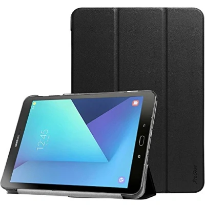 Afbeelding van ProCase Beschermhoes voor Samsung Tab S3 9,7 inch (SM T820/T825/T827), harde schaal, dun, met standfunctie SM T820/SM T825, zwart