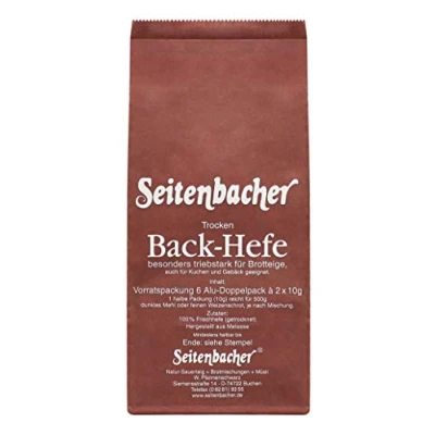 Afbeelding van Seitenbacher Gist voorraadverpakking 6 x 20 g (1 120 g)