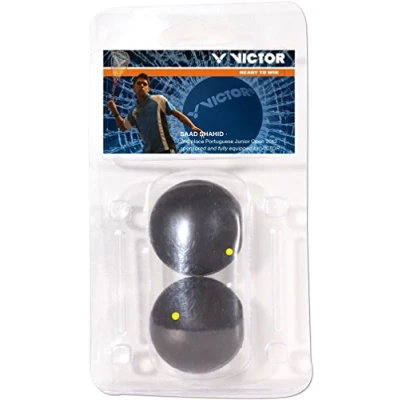Afbeelding van Victor 170/8/0 Squashball Blister Zwart