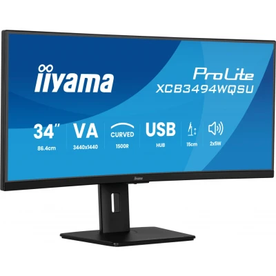 Afbeelding van iiyama Iiya 34 L XCB3494WQSU B1 120Hz UWQHD VA