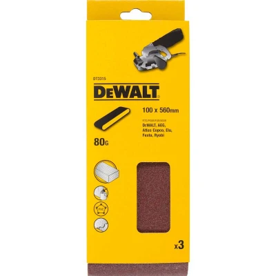 Afbeelding van DeWalt Accessoires Schuurband, 100x560mm (DW650/DW650E), K80 DT3315 QZ