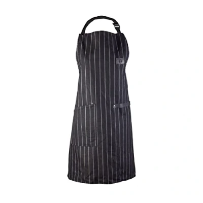 Afbeelding van MasterChef Chef schort voor mannen en vrouwen, katoenen om te koken met zak, PU lederen details officieel showlogo, premium kwaliteit keukenkledingstuk, zwart, verstelbare riem, één maat
