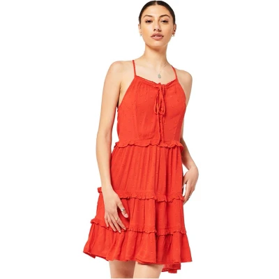 Afbeelding van Superdry Vintage Cami Jurk Met Broderie Dames Maat 40