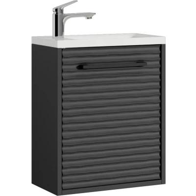 Afbeelding van Badplaats Toiletmeubel Etna 40cm mat zwart