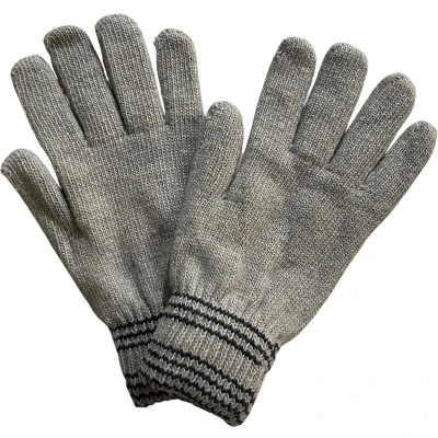 Afbeelding van Warme Winter Handschoenen Hoogwaardige Kwaliteit One Size / Unisex Gestreept Grijs