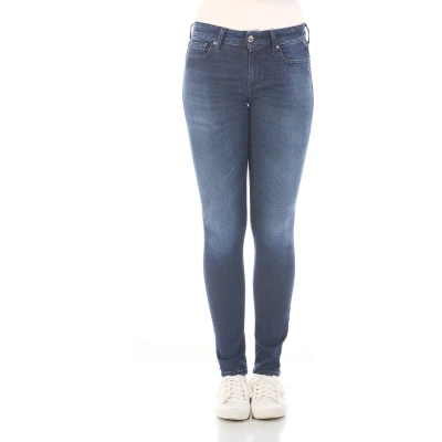 Afbeelding van Replay LUZ HIGH Waist Hyperflex Clouds Jeans Skinny Fit, Dames, Maat: 29x30, Dark blue