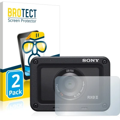 Afbeelding van BROTECT Screenprotector voor Sony DSC RX0M2 (RX0 II) (Lens) Folie Beschermfolie transparant (2 Stuks)