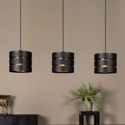 Afbeelding van Lucide ROSAS Hanglamp 3xE27 Zwart