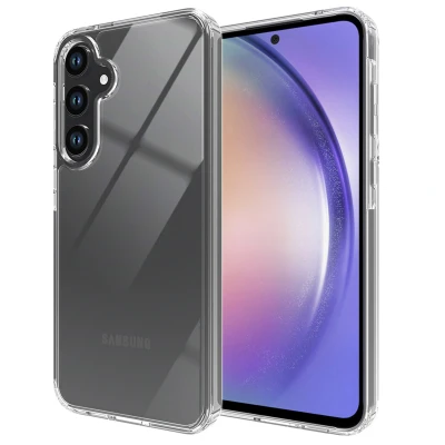 Afbeelding van Samsung Galaxy A55 Hoesje Kunststof Accezz Backcover/Hardcase Transparant Telefoonhoesje Shockproof/Valbescherming