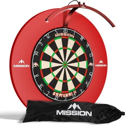 Afbeelding van Mission Torus 100 Foldable LED Dartbord Verlichting Red