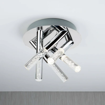 Afbeelding van Searchlight LED plafondlamp Flush Bubbles IP44, 5 lamps