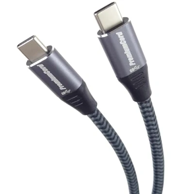 Afbeelding van PremiumCord USB C 3.2 Gen 1 verbindingskabel, datakabel SuperSpeed tot 5 Gbit/s, oplaadkabel 2 A, generatie type stekker, kleur zwart, lengte m