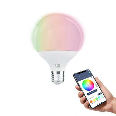 Afbeelding van EGLO connect.z Smart LED Lamp E27 Ø 9,5 cm Instelbaar RGB &amp; wit licht Dimbaar Zigbee
