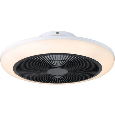 Afbeelding van EGLO Sayulita 1 Plafondlamp met ventilator 46 cm Instelbaar wit licht DC energy saving Zwart/Wit Dimbaar 3 Standen