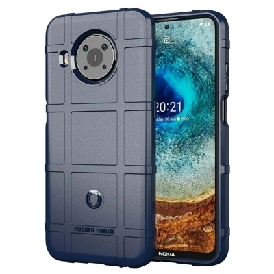 Afbeelding van Nokia X20 Hoesje Siliconen en TPU (zacht) iMoshion Softcase/Backcover Blauw Telefoonhoesje Shockproof/Valbescherming