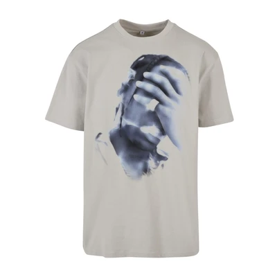 Afbeelding van Upscale by Mister TEE 4 AM Oversize Tshirt print, Heren, Maat: Large, Lightasphalt