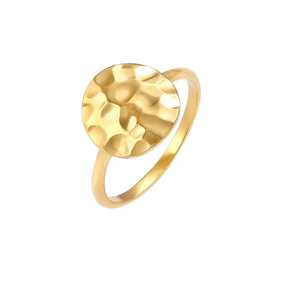 Afbeelding van Elli Vintage LOOK Ring goldcoloured, Dames, Maat: 54, Gold coloured