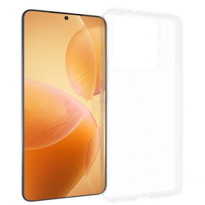 Afbeelding van Xiaomi 14T Hoesje Siliconen en TPU (zacht) Accezz Backcover/Softcase Transparant Telefoonhoesje