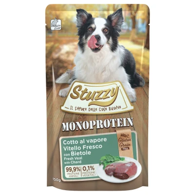 Afbeelding van Stuzzy Dog Grain Free Monoprotein Pouch 150 g Hondenvoer Kalf