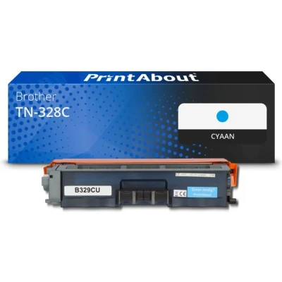 Afbeelding van Huismerk Brother TN 328C Toner Cyaan Extra hoge capaciteit