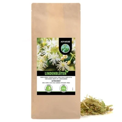 Afbeelding van lindebloesem thee (125 g), gedroogd, lindebloesemthee 100% natuurlijk, zonder toevoegingen