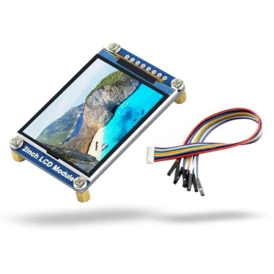 Afbeelding van LUCKFOX 2 Inch 262K Color LCD Display Module, Waveshare 240(V) x 320(H) RGB Resolution IPS Screen, 3.3V/5V, SPI Interface, Compatible with Raspberry Pi/Jetson Nano/VisionFive2/STM32