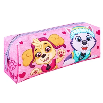 Afbeelding van Paw Patrol Skye Perfect Team, pennenetui, schoolrits, kinderpersonages, roze, Pennenetui met rits