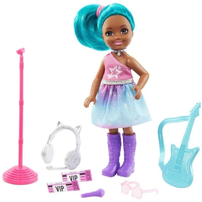 Afbeelding van Mattel Barbie Chelsea Can Be Popster 15 cm Pop met Outfit en Accessoires