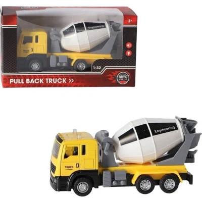 Afbeelding van Rapid Wheels Die Cast Pull Back Cementwagen + Licht En Geluid 1:32