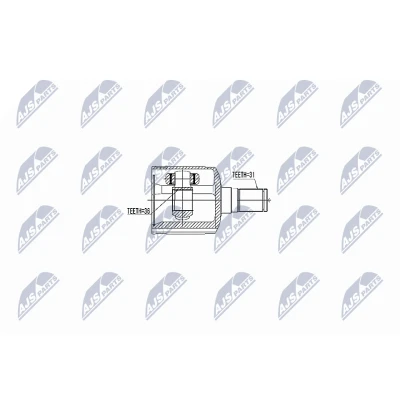 Afbeelding van Homokineet reparatie set, aandrijfas NTY NPW MZ 047
