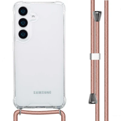 Afbeelding van Samsung Galaxy S25 Hoesje Kunststof imoshion Hardcase/Koordhoesje/Backcover Rosé goud Telefoonhoesje