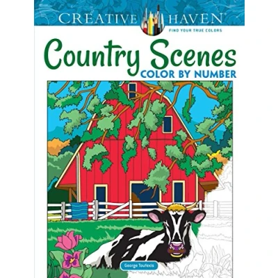 Afbeelding van Creative Haven Country Scenes Color by Number