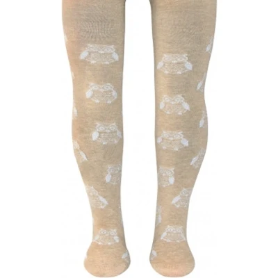 Afbeelding van Ewers maillot maat 98/104 met uilen print beige melee