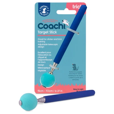 Afbeelding van Coachi Target Stick Hondenopvoeding Navy Lichtblauw