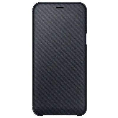 Afbeelding van Samsung Galaxy A6 (2018) Hoesje Kunstleder Bookcase Zwart Telefoonhoesje
