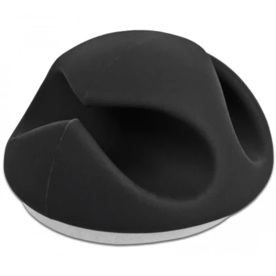 Afbeelding van Delock kabelhouder met 2 tules set 6 stuks zwart