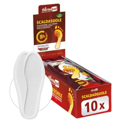 Afbeelding van THERMOPAD voetwarmers (inlegzool) mt. M (38 39) het origineel: 10 paar warmtepads voor 8 uur warmte I direct te gebruiken pads