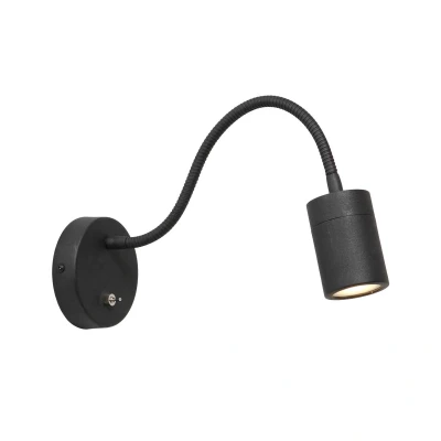 Afbeelding van Steinhauer Wandlamp Upround incl. GU10 LED zwart