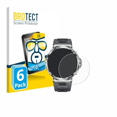 Afbeelding van BROTECT Screenprotector voor Smartwatch V69 1.85&quot; Folie Beschermfolie transparant (6 Stuks)