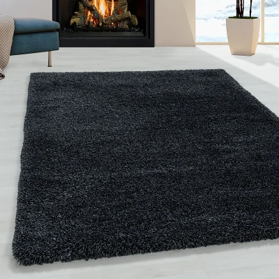 Afbeelding van Vloerkleed Fluff 80x150cm Antraciet 123vloerkleed.nl is de online webshop voor vloerkleden en woonaccessoires.